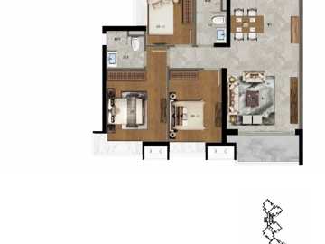凱德雙橋新作 映暉2(113㎡)戶型圖 - House730