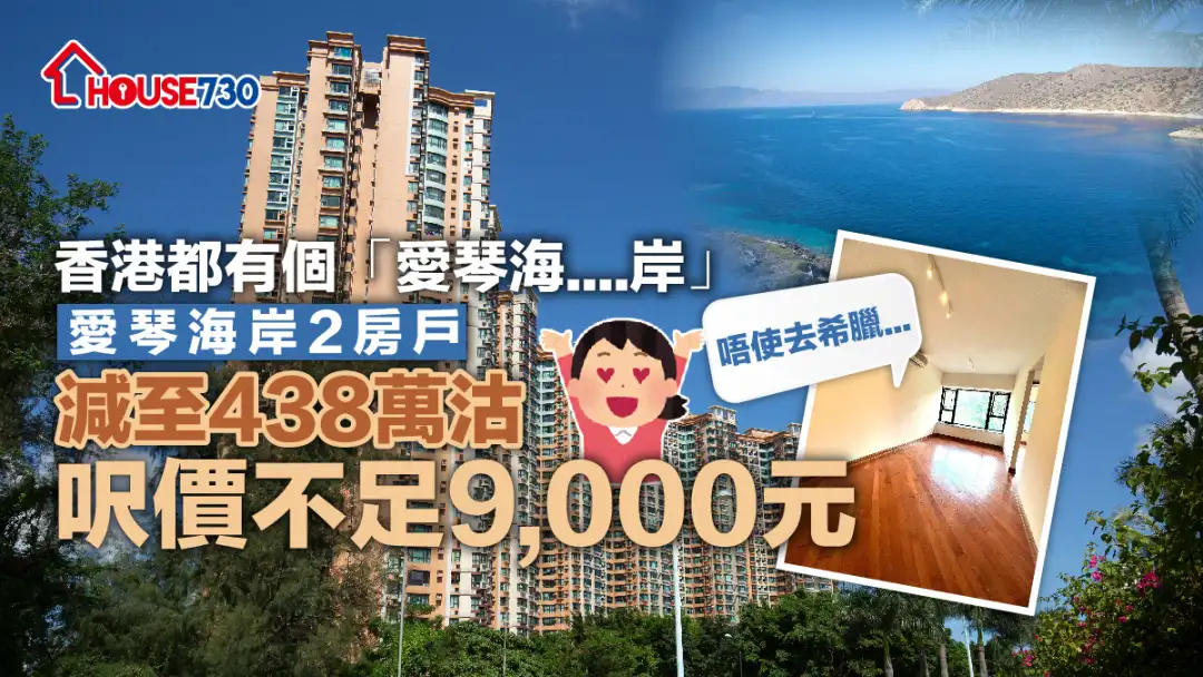 爱琴海岸2房户减至438万沽   尺价不足9,000元