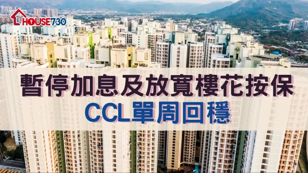 暫停加息及放寬樓花按保   CCL單周回穩