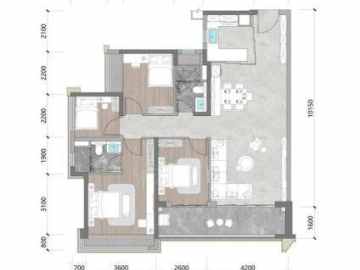 保利燈湖天珺 4棟戶型02單元 建面128平 - House730