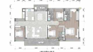 保利燈湖天珺 1棟戶型01單元 建面185平 - House730