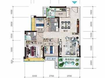 明珠天韻  3室2廳2衛99 - House730