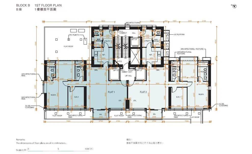 薄扶林VICTORIA COAST B座1楼平面图