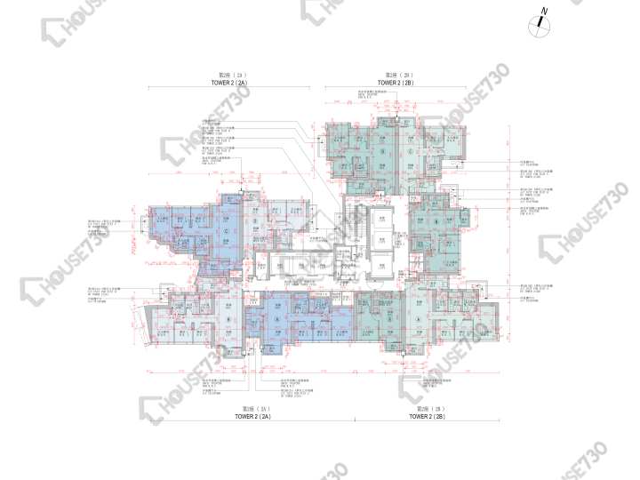 日出康城 平面圖 日出康城 9期B Grand Marini 2座 (2A) 48-53,55樓 樓層平面圖 - House730