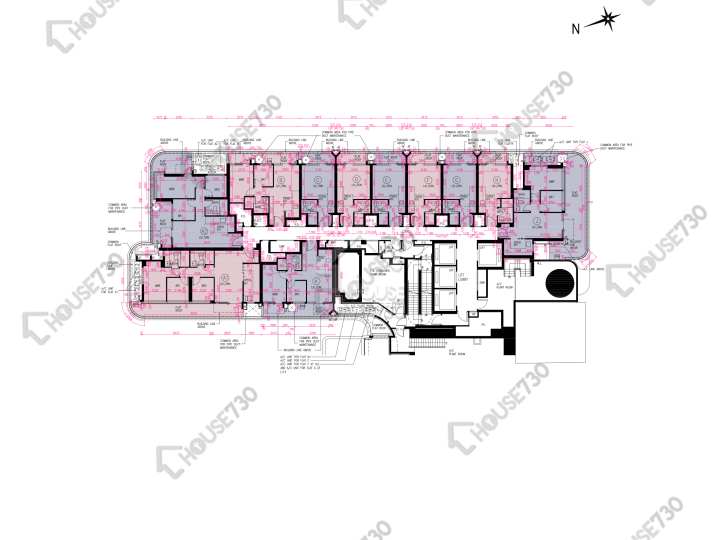 Novo Land 平面圖 Novo Land 1A期 Elverum 1座 2樓 樓層平面圖 - House730