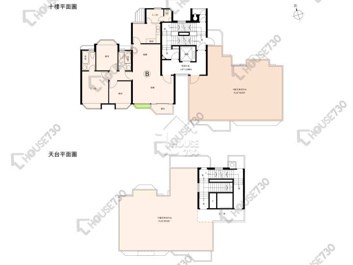 碧翠花園 平面圖 碧翠花園 24座 10樓 樓層平面圖 - House730