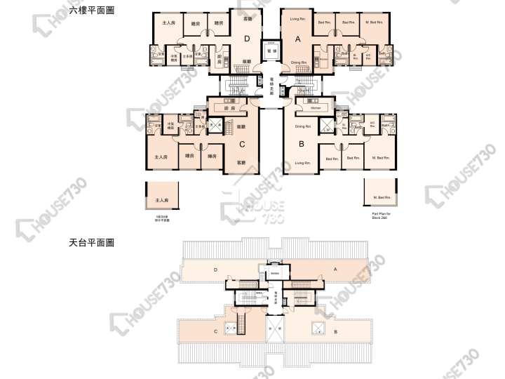 金閣豪園 平面圖 金閣豪園 2座 6樓 樓層平面圖 - House730