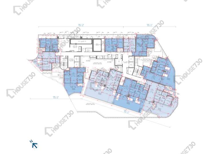 港島南岸 平面圖 港島南岸 2期 揚海 2座 (2A) 5樓 樓層平面圖 - House730