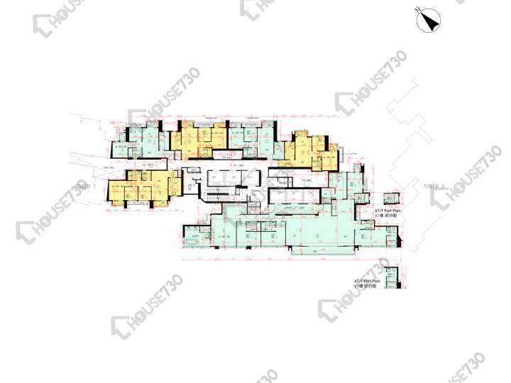 日出康城 平面圖 日出康城 6期 LP6 2座 66-67樓 樓層平面圖 - House730