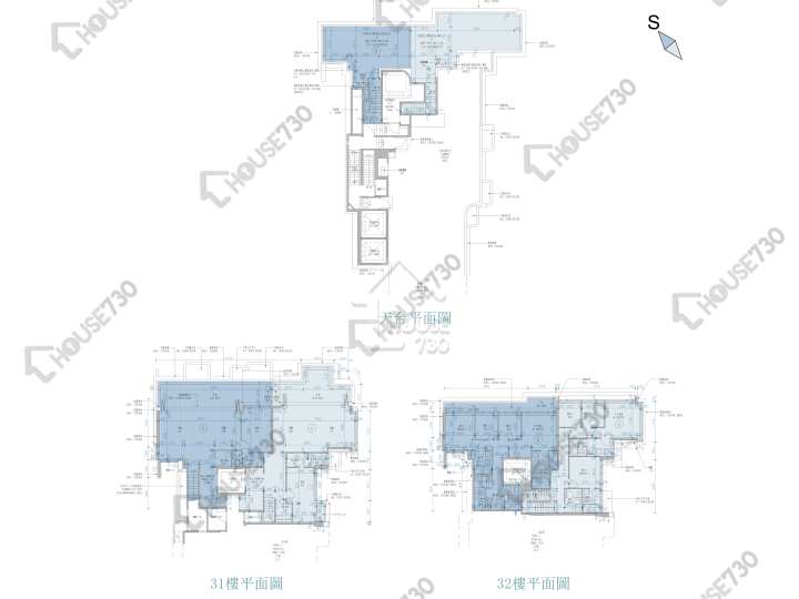 維港滙 平面圖 維港滙 3期 1座 (1A) 31樓 樓層平面圖 - House730