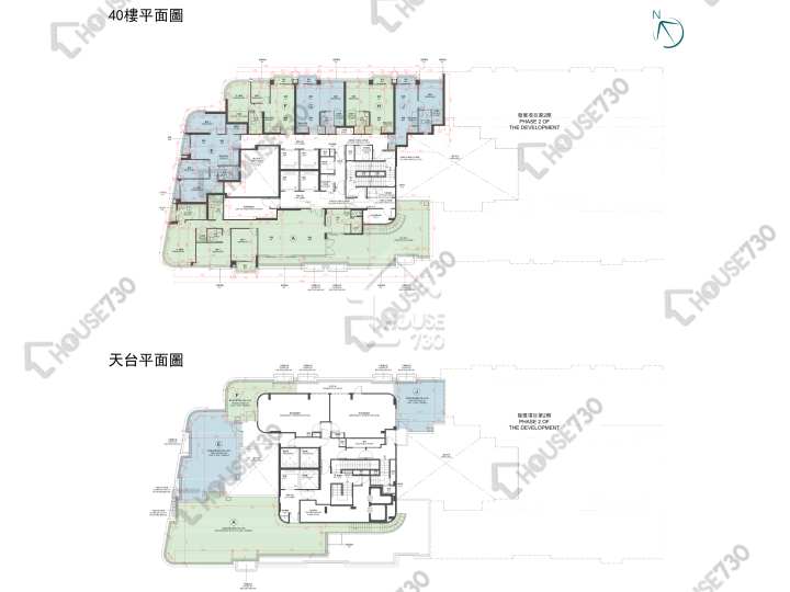 The Henley 平面圖 The Henley 1期 2座 40樓 樓層平面圖 - House730
