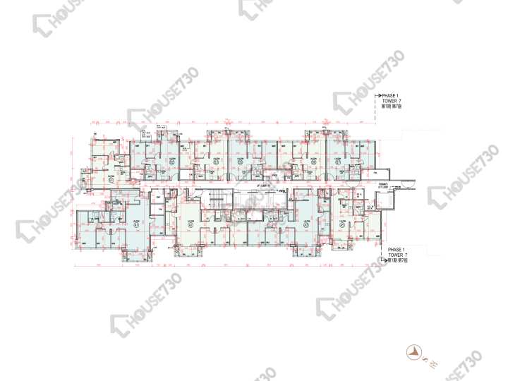柏瓏 平面圖 柏瓏 1B期 柏瓏 II 8座 2-3,5-12,15-18,19樓 樓層平面圖 - House730