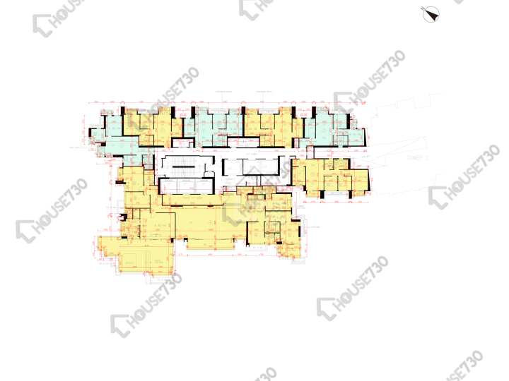 日出康城 平面圖 日出康城 6期 LP6 1座 63樓 樓層平面圖 - House730