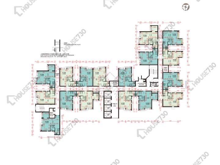 彩興苑 平面圖 彩興苑 A座 (彩萱閣) 3-33樓 樓層平面圖 - House730