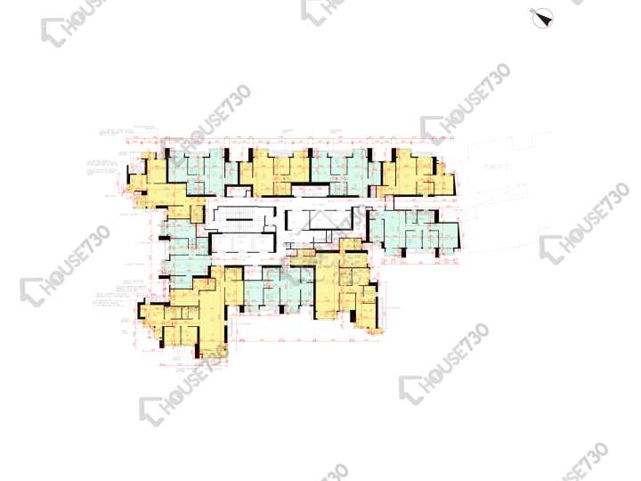 日出康城 平面圖 日出康城 6期 LP6 1座 3樓 樓層平面圖 - House730