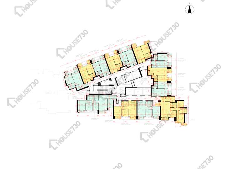 日出康城 平面圖 日出康城 6期 LP6 5座 42-43,45-53,55-63,65樓 樓層平面圖 - House730