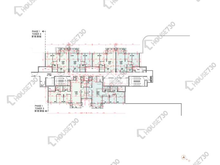 柏瓏 平面圖 柏瓏 1B期 柏瓏 II 7座 2-3樓 樓層平面圖 - House730