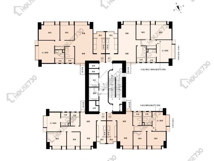 荃灣城市廣場 平面圖 荃灣城市廣場 B座 5-33樓 樓層平面圖 - House730