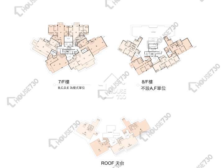 畢架山一號 平面圖 畢架山一號 1期 3座 7樓 樓層平面圖 - House730