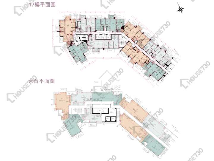One Innovale 平面圖 One Innovale 3期 D座 17樓 樓層平面圖 - House730