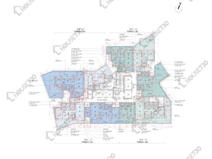 日出康城 平面圖 日出康城 9期B Grand Marini 2座 (2A) 6樓 樓層平面圖 - House730