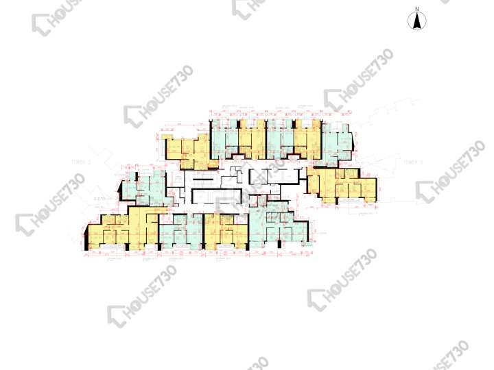 日出康城 平面圖 日出康城 6期 LP6 3座 23,25-33,35-39,40樓 樓層平面圖 - House730