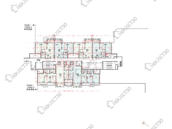 柏瓏 平面圖 柏瓏 1B期 柏瓏 II 7座 1樓 樓層平面圖 - House730
