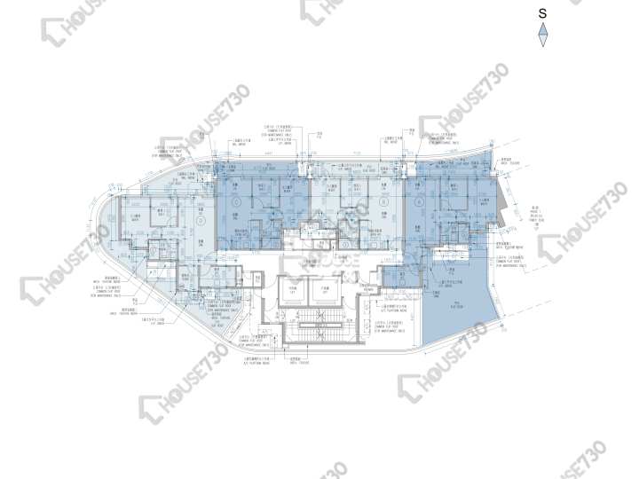 維港滙 平面圖 維港滙 1期 5座 2樓 樓層平面圖 - House730