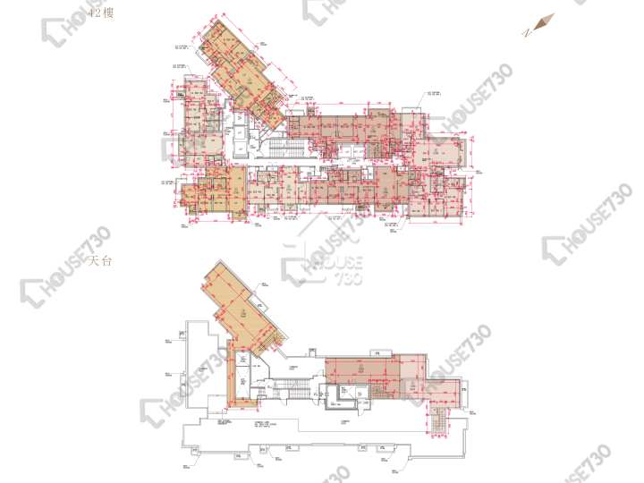 港島南岸 平面圖 港島南岸 1期 晉環 1座 (2A) 42樓 樓層平面圖 - House730