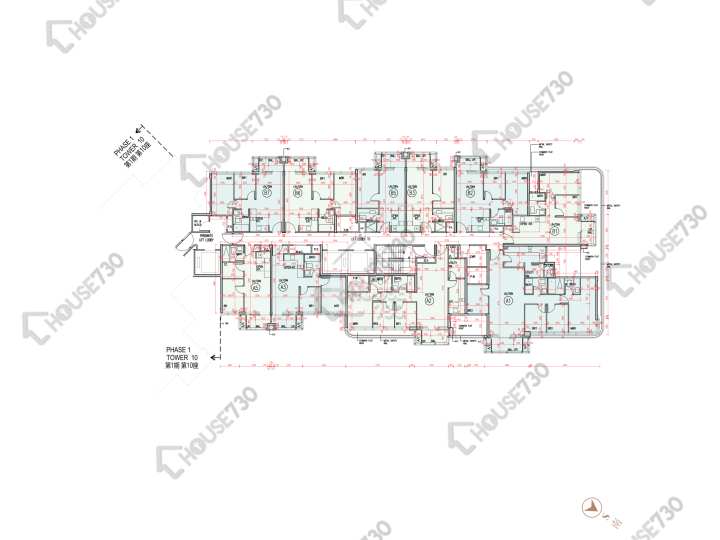 柏瓏 平面圖 柏瓏 1B期 柏瓏 II 9座 2樓 樓層平面圖 - House730