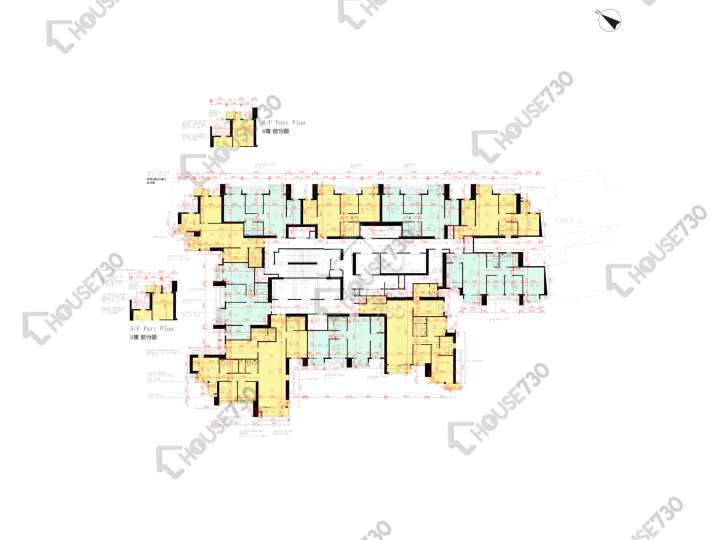 日出康城 平面圖 日出康城 6期 LP6 1座 5-12樓 樓層平面圖 - House730