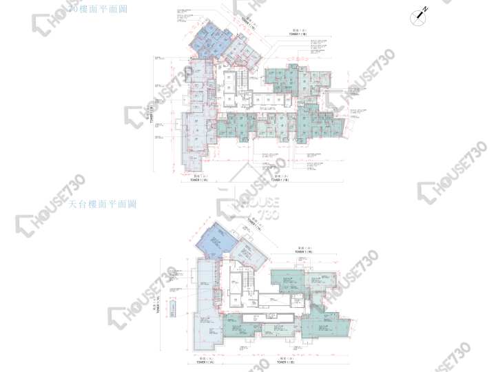 日出康城 平面圖 日出康城 9期C Ocean Marini 1座 (1A) 70樓 樓層平面圖 - House730