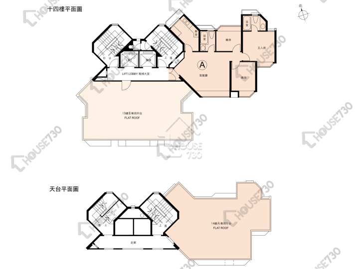 碧翠花園 平面圖 碧翠花園 21座 14樓 樓層平面圖 - House730
