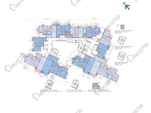 港島南岸 平面圖 港島南岸 2期 揚海 1座 (1A) 21-23,25-30,31樓 樓層平面圖 - House730