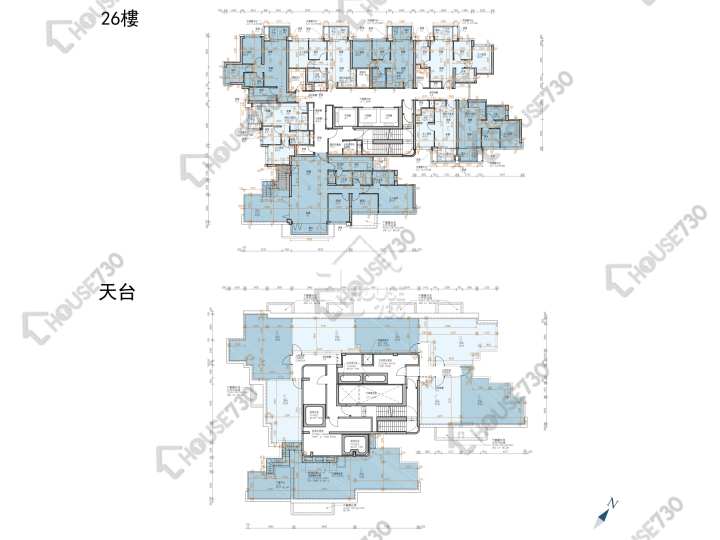 Koko Hills 平面圖 Koko Hills 3B期 Koko Mare 9座 26樓 樓層平面圖 - House730
