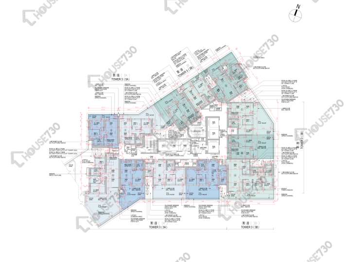 日出康城 平面圖 日出康城 9期A Marini 3座 (3A) 6樓 樓層平面圖 - House730