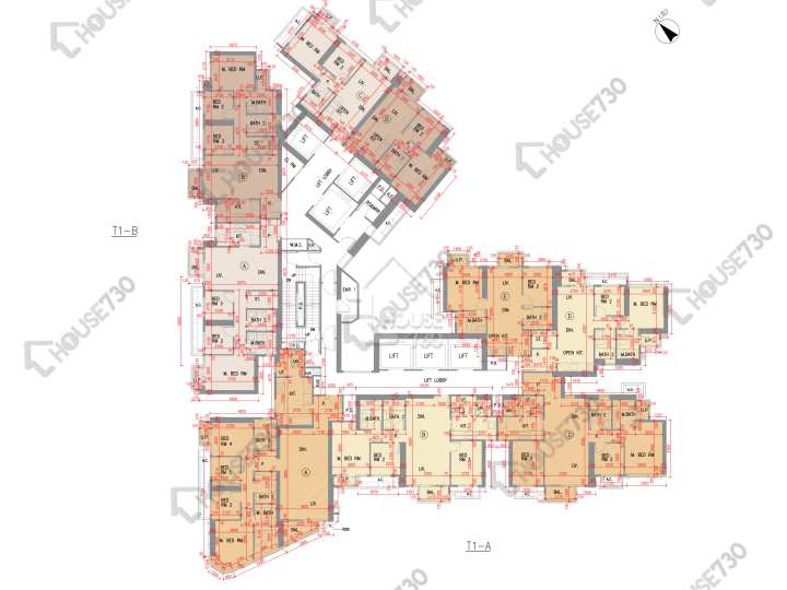 日出康城 平面圖 日出康城 10期 LP10 1座 (1A) 33,35-40,41樓 樓層平面圖 - House730