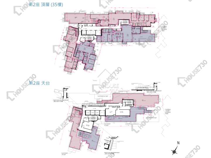Novo Land 平面圖 Novo Land 1A期 Elverum 2座 35樓 樓層平面圖 - House730