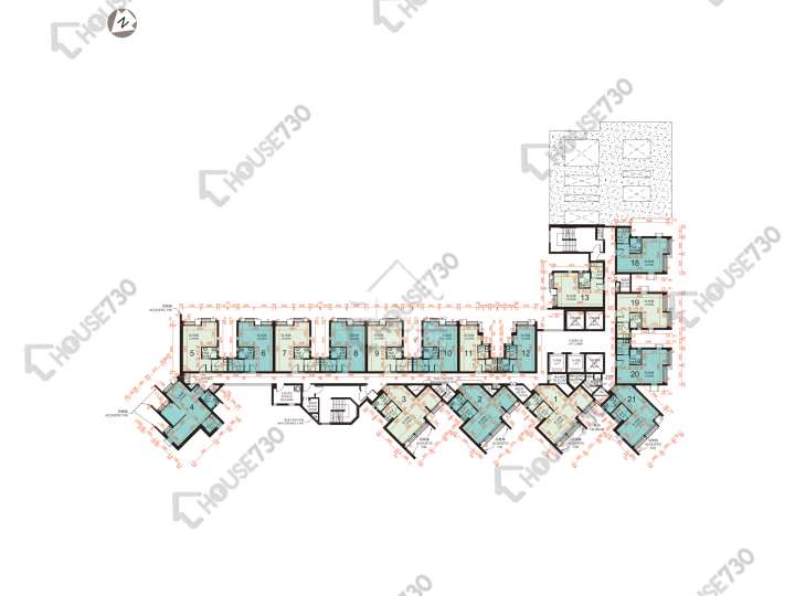 凱德苑 平面圖 凱德苑 3樓 樓層平面圖 - House730