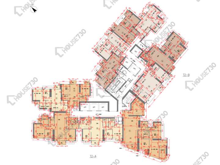 日出康城 平面圖 日出康城 10期 LP10 2座 (2A) 35-42樓 樓層平面圖 - House730