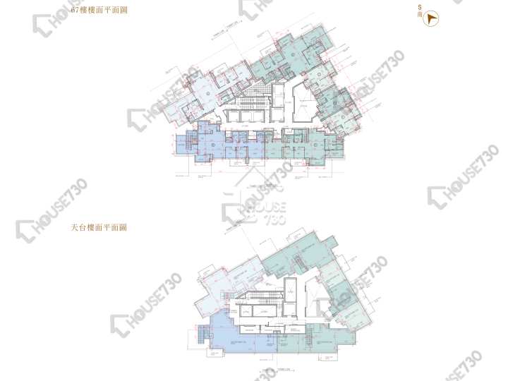 日出康城 平面圖 日出康城 11期C 凱柏峰 II 2座 (2A) 67樓 樓層平面圖 - House730