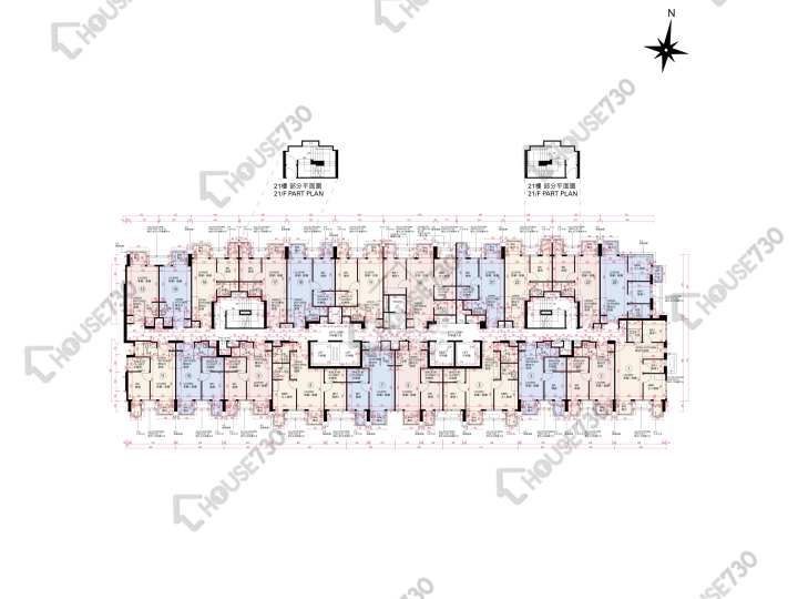 One Innovale 平面圖 One Innovale 2期 C座 2-3,5-12,15-20,21樓 樓層平面圖 - House730