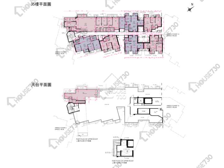 Novo Land 平面圖 Novo Land 2B期 Arreso 1B座 35樓 樓層平面圖 - House730