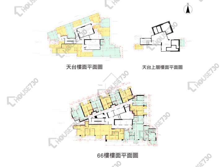 日出康城 平面圖 日出康城 6期 LP6 5座 66樓 樓層平面圖 - House730