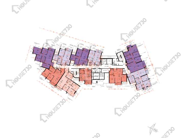 Silicon Hill 平面圖 Silicon Hill 1期 翠景閣 第6座 2樓 樓層平面圖 - House730