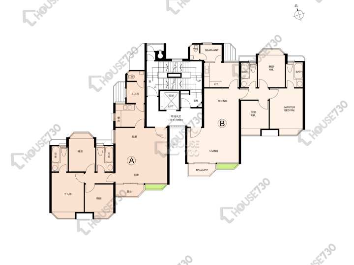 碧翠花園 平面圖 碧翠花園 26座 1-8樓 樓層平面圖 - House730