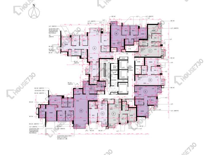 The Yoho Hub 平面圖 The Yoho Hub B期 5座 31樓 樓層平面圖 - House730