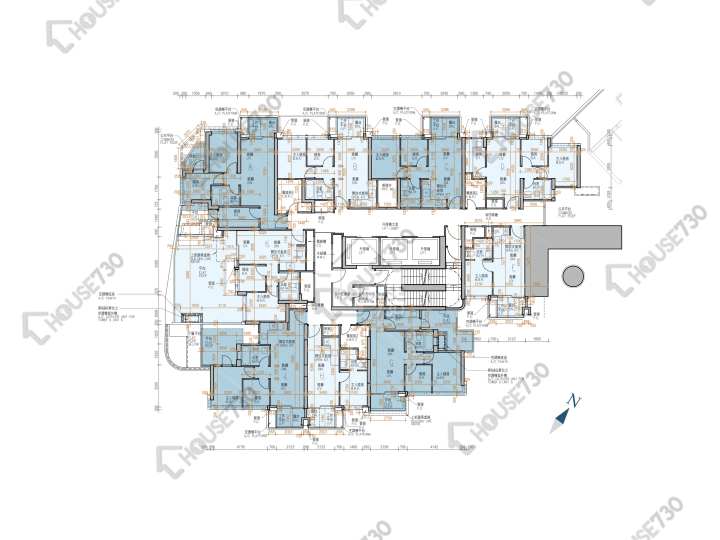 Koko Hills 平面圖 Koko Hills 3B期 Koko Mare 9座 2樓 樓層平面圖 - House730