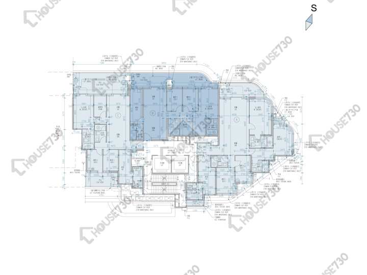 維港滙 平面圖 維港滙 1期 1座 1樓 樓層平面圖 - House730