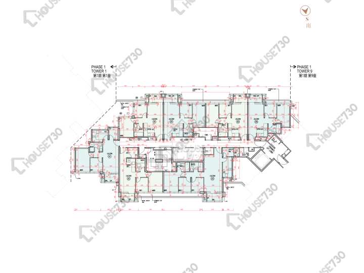 柏瓏 平面圖 柏瓏 1B期 柏瓏 II 10座 1樓 樓層平面圖 - House730